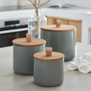 Pot with wooden lid Casafina Pacifica image-1