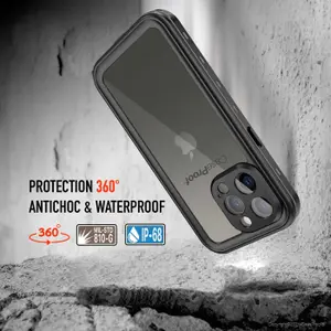 iphone 13 impermeabile e antiurto trasparente smartphone cover pro max image-4