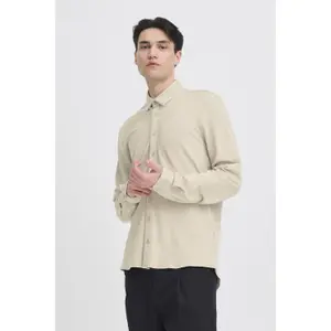 Chemise piqué manches longues jersey Casual Friday Arthur BU image-4