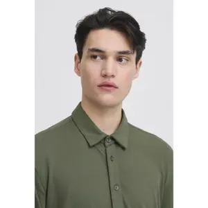 Chemise piqué manches longues jersey Casual Friday Arthur BU image-6