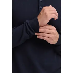 Long Sleeve Button Polo Casual Friday Cffrode image-1