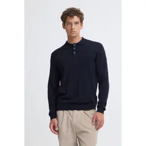Long Sleeve Button Polo Casual Friday Cffrode image-2