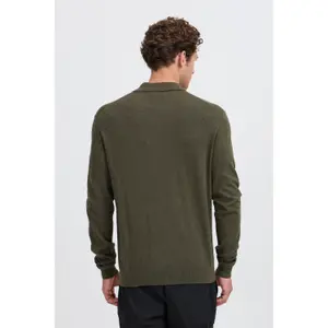 Cashmere Buttoned Long Sleeve Polo Casual Friday Cffrode image-5