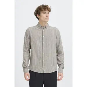 Chemise en lin manches longues Casual Friday CFHanes Mix image-2