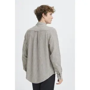 Chemise en lin manches longues Casual Friday CFHanes Mix image-4