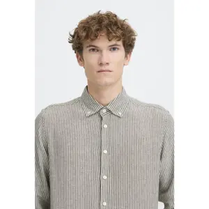 Chemise en lin manches longues Casual Friday CFHanes Mix image-5