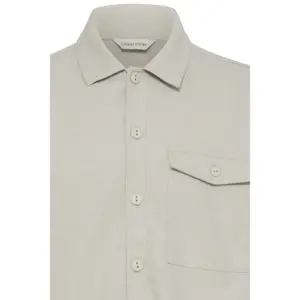 Camisa sobre camiseta de mezcla de lino Casual Friday Bro 0262 image-5