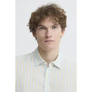 Chemise rayure en lin manches longues Casual Friday CFRissa image-5