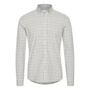 Chemise oxford à petits carreaux manches longues Casual Friday Arthur - BD image-0