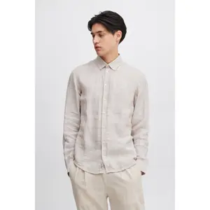 Chemise manches longues en lin Casual Friday Anton image-1