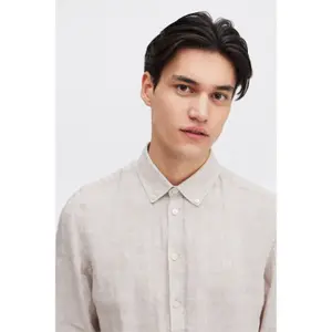 Chemise manches longues en lin Casual Friday Anton image-4