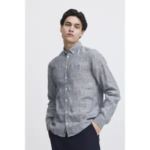 Chemise manches longues en lin Casual Friday Anton image-1