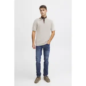 T-shirt de malha em linho misto Casual Friday Karl image-2