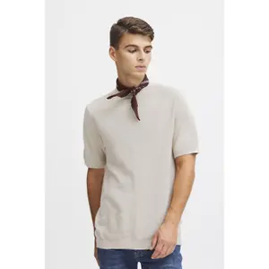 T-shirt de malha em linho misto Casual Friday Karl image-1