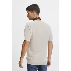 T-shirt de malha em linho misto Casual Friday Karl image-4