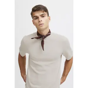 T-shirt de malha em linho misto Casual Friday Karl image-5
