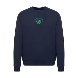 Afslappet broderet sweatshirt Casual Friday Sage image-0