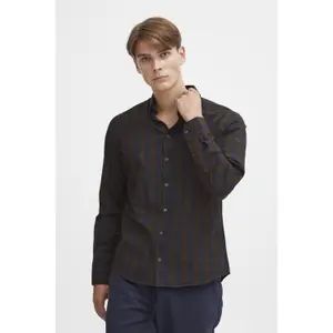 Camisa xadrez de manga comprida Casual Friday Anton Bd image-1