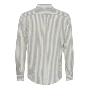 Camisa riscada de mangas longas em linho Casual Friday Anton BD image-4