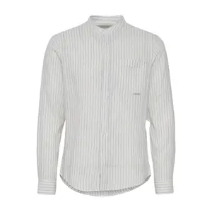 Camisa riscada de mangas longas em linho Casual Friday Anton CC image-0