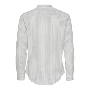Camisa riscada de mangas longas em linho Casual Friday Anton CC image-1