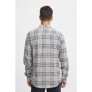 Camisa de xadrez de manga longa em linho Casual Friday Anton BD image-4