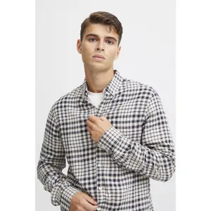 Camisa de xadrez de manga longa em linho Casual Friday Anton BD image-6