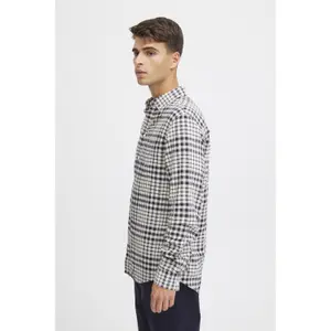 Camisa de xadrez de manga longa em linho Casual Friday Anton BD image-5