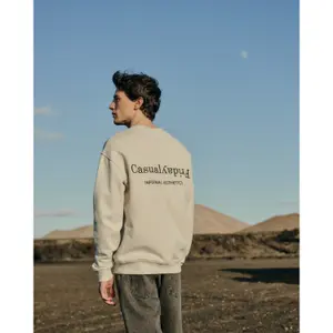 Sweatshirt com bordado nas costas Casual Friday Sage image-6