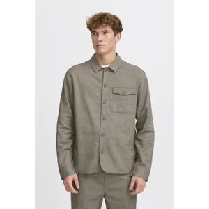 Lange mouw overshirt van gemengde linnen Casual Friday Augusto 0066 image-1