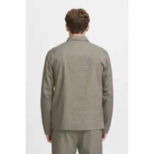 Lange mouw overshirt van gemengde linnen Casual Friday Augusto 0066 image-5