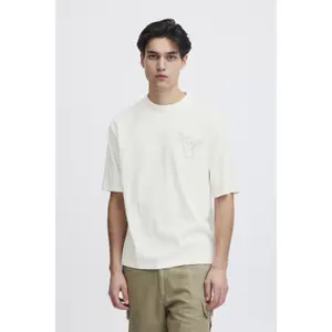 T-shirt casual com bordado no peito Casual Friday Tue image-1