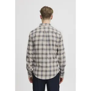 Camisa de manga longa escovada às riscas Casual Friday Fanton BD 0159 image-4