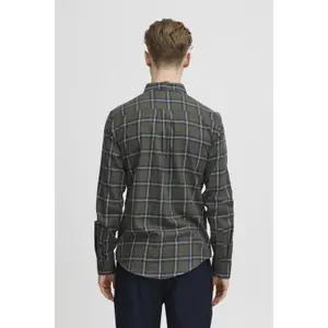 Camisa de manga longa escovada às riscas Casual Friday Fanton BD 0159 image-5