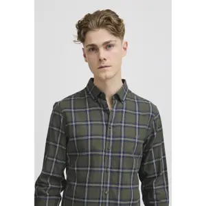 Camisa de manga longa escovada às riscas Casual Friday Fanton BD 0159 image-6