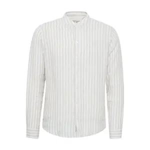 Chemise manches longues à rayures en lin Casual Friday Anton image-0