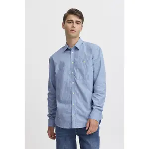 Chemise manches longues rayée à ratière Casual Friday Alvin image-4