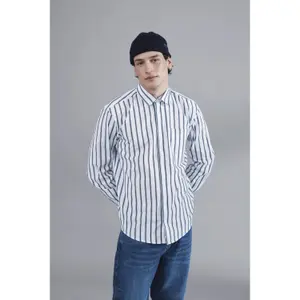 Koszula w paski z długim rękawem Casual Friday Alvin Dobby image-2