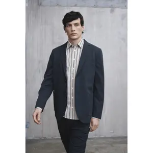 Camisa de manga comprida às riscas Casual Friday Alvin Dobby image-5