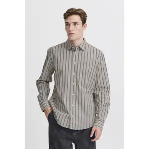 Camisa de manga comprida às riscas Casual Friday Alvin Dobby image-1
