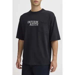 T-shirt com estampado e bolso no peito Casual Friday Tue image-3