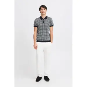 Geometric knitted polo Casual Friday Walter image-1