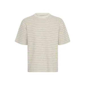 Gestreiftes Struktur-T-Shirt Casual Friday Frederik image-0
