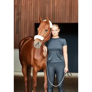 Cavezza in pelle con finta pelliccia Catago image-1