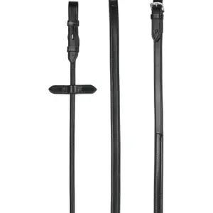 Rédeas de cavalo em couro/borracha enroladas Catago image-0