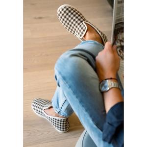 Checked slippers Caussün Francine image-2