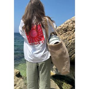 Women's Tote Bag in Sponge Caussün image-2