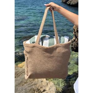 Women's Tote Bag in Sponge Caussün image-3
