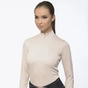 Technisches Turnier-Polo mit langen Ärmeln Damen Cavalliera Belissima image-1