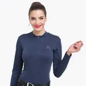 Technisches Turnier-Polo mit langen Ärmeln Damen Cavalliera Belissima image-2